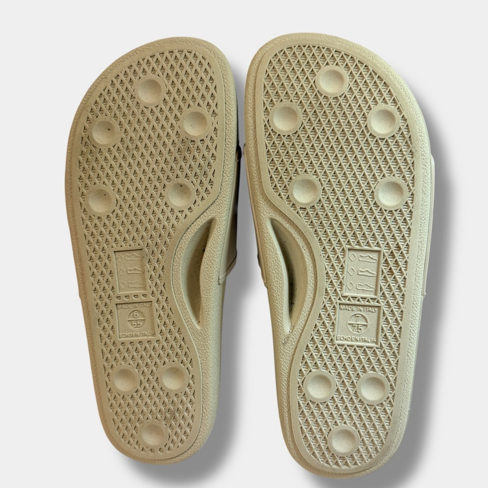 Sam Edelman Beige Logo Slide Sandals Made in Italy Women’s Size 7.5 - Picture 3 of 8